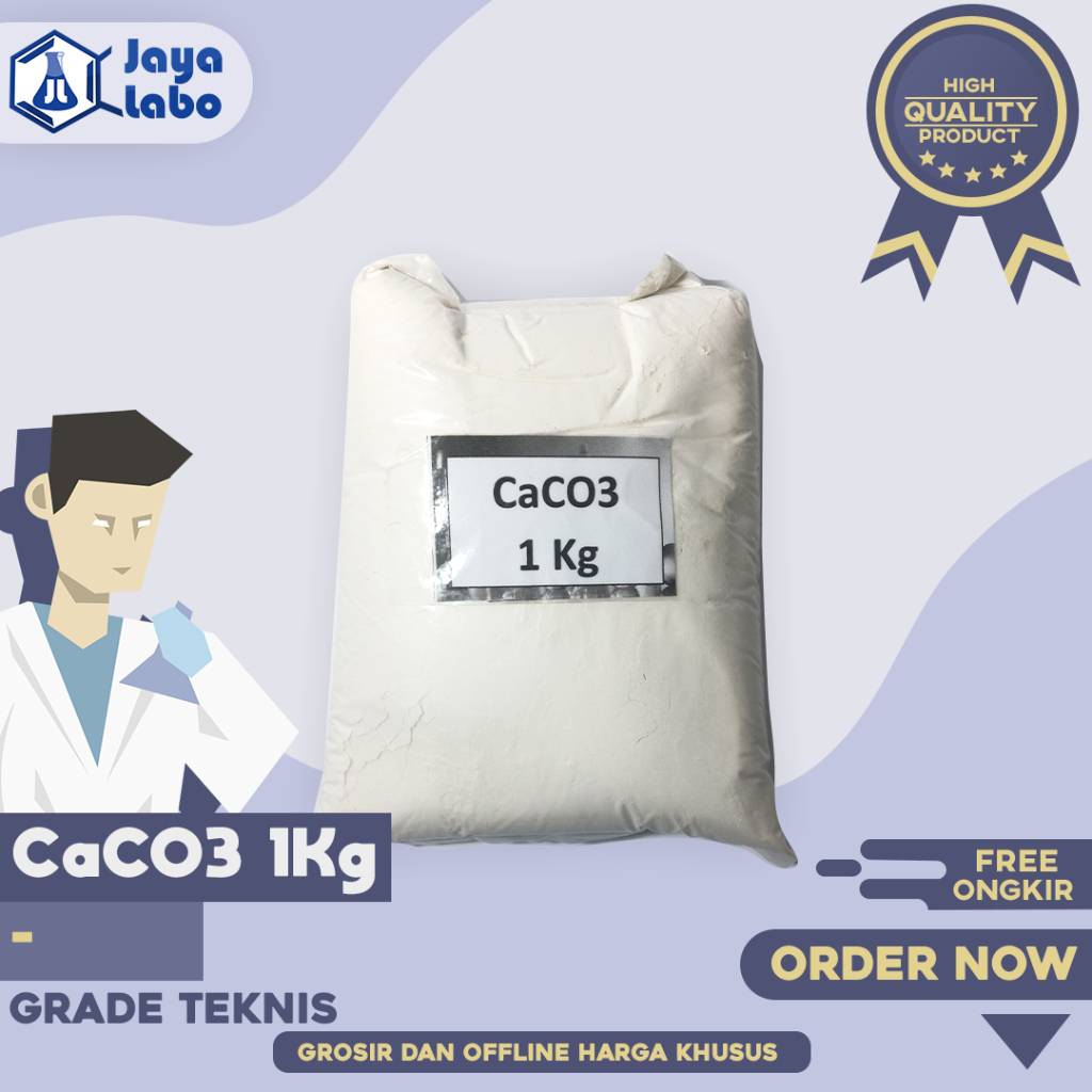 Calcium Carbonate / Kalsium Karbonat / CaCO3 1 Kg Mesh 800 Super