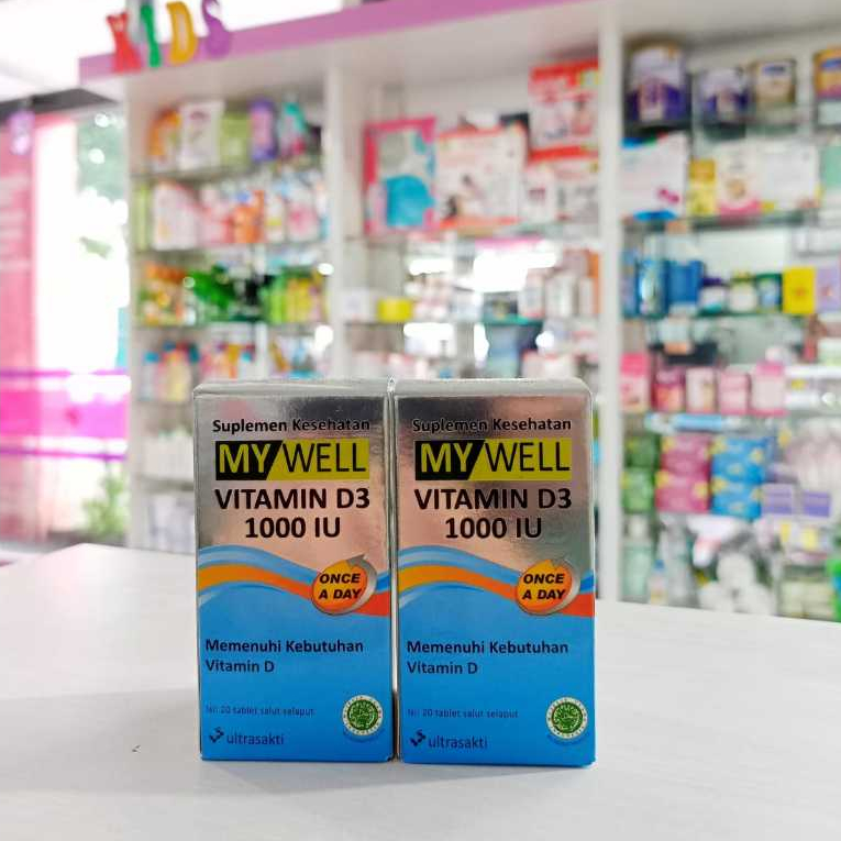 My Well Vitamin D3 1000iu - Suplemen Vitamin D3  1000iu