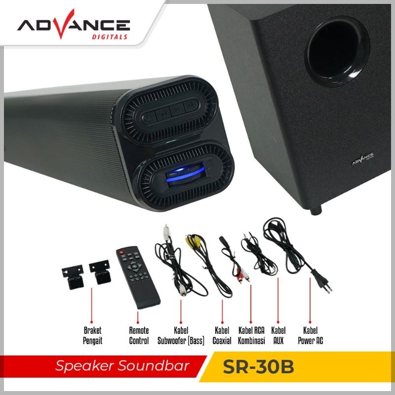 Speaker Sound Bar / Bluetooth SR-30B Advance