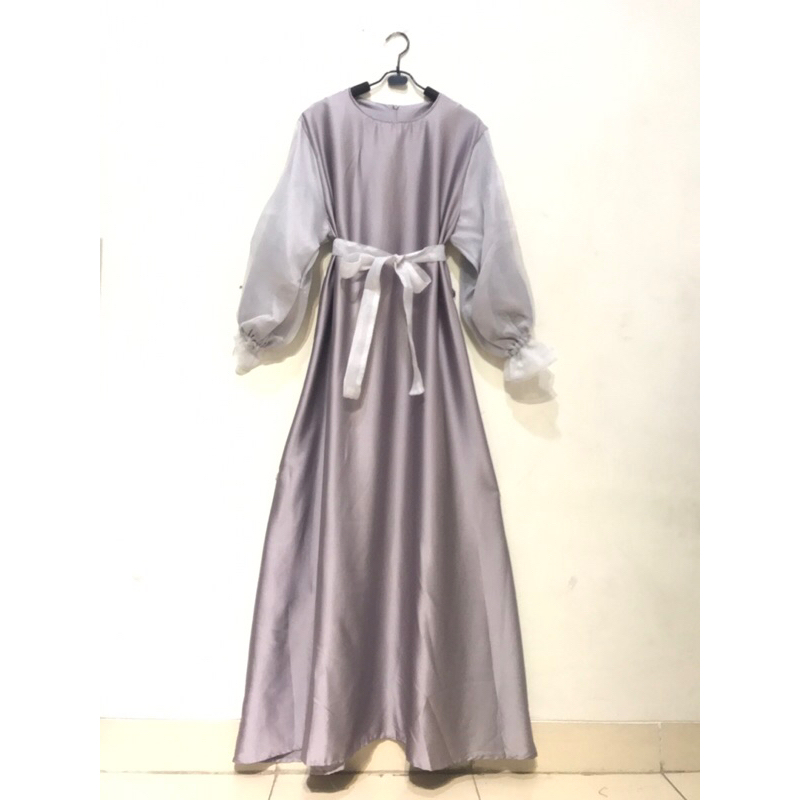 Nastya Gamis | Gamis Silk | Gamis Polos Silk | Gamis Kekinian | Gamis Lengan Balon