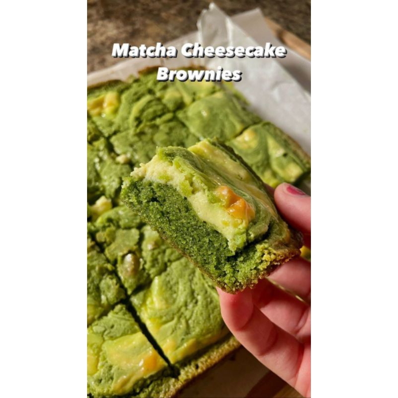 

BROKIES-Brownies creaam cheese matcha