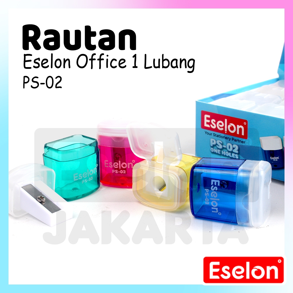 

[ES.JKT] 1buah / 1pc Rautan Eselon PS02 1Lubang / Serutan Office Eselon / Warna Warni