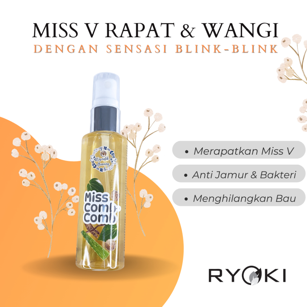 RYOKI Miss Comb Comb Perapat & Pengharum Miss V Kembali Perawan Wangi Anti Bakteri BPOM Halal