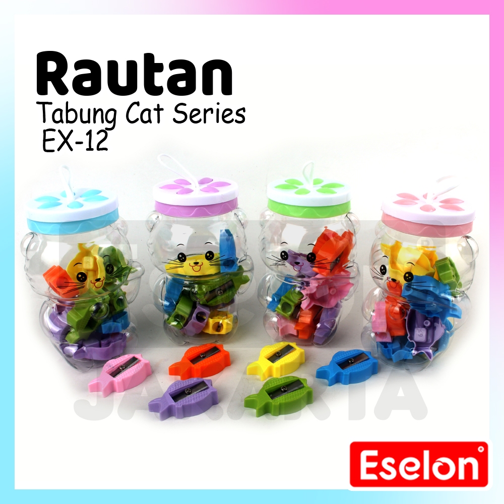 

[ES.JKT] 12pcs Rautan Tabung CAT EX-12 / 1 Tabung Rautan Karakter