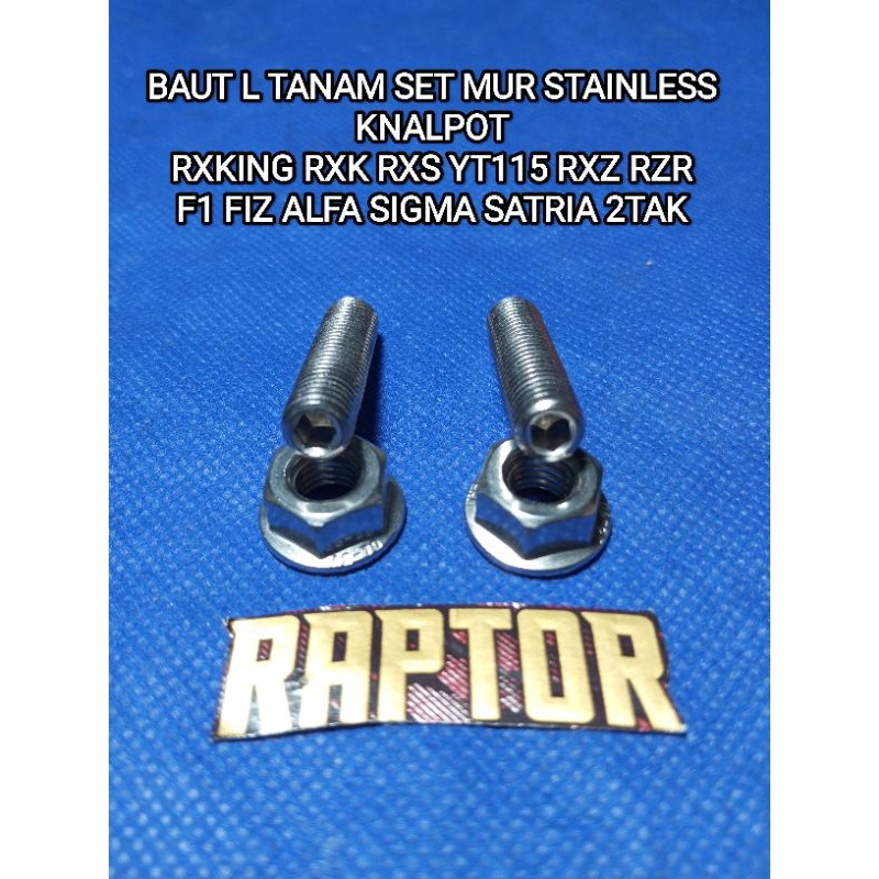 BAUT TANAM KNALPOT SET MUR RXKING RXK RX KING YT115 RXZ FIZ FIZR F1 F1Z F1ZR ALFA SIGMA SATRIA 2TAK 