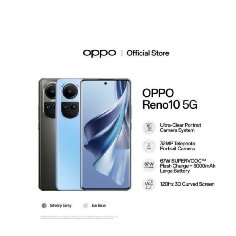 HP OPPO RENO 10 5G 8/256 GB - OPPO RENO 10 5G RAM 8GB ROM 256GB RESMI