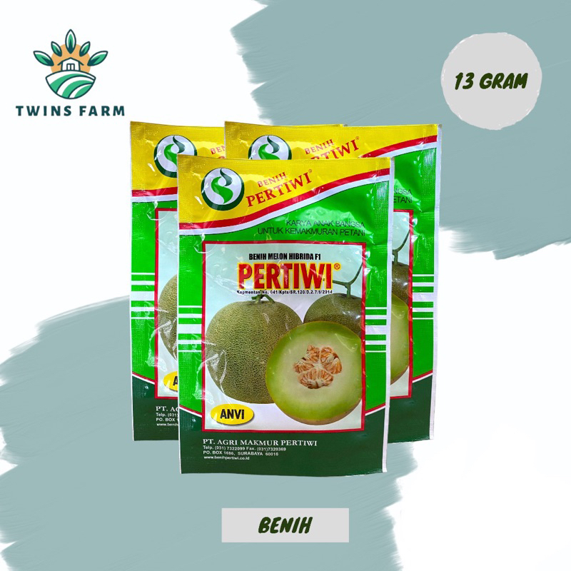 Benih/Bibit melon Pertiwi anvi F1 13 gram by pertiwi