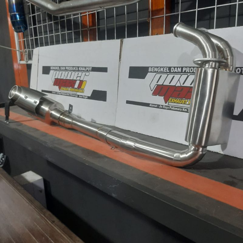 full set knalpot standar racing zx lama for ninja 250 fi lama