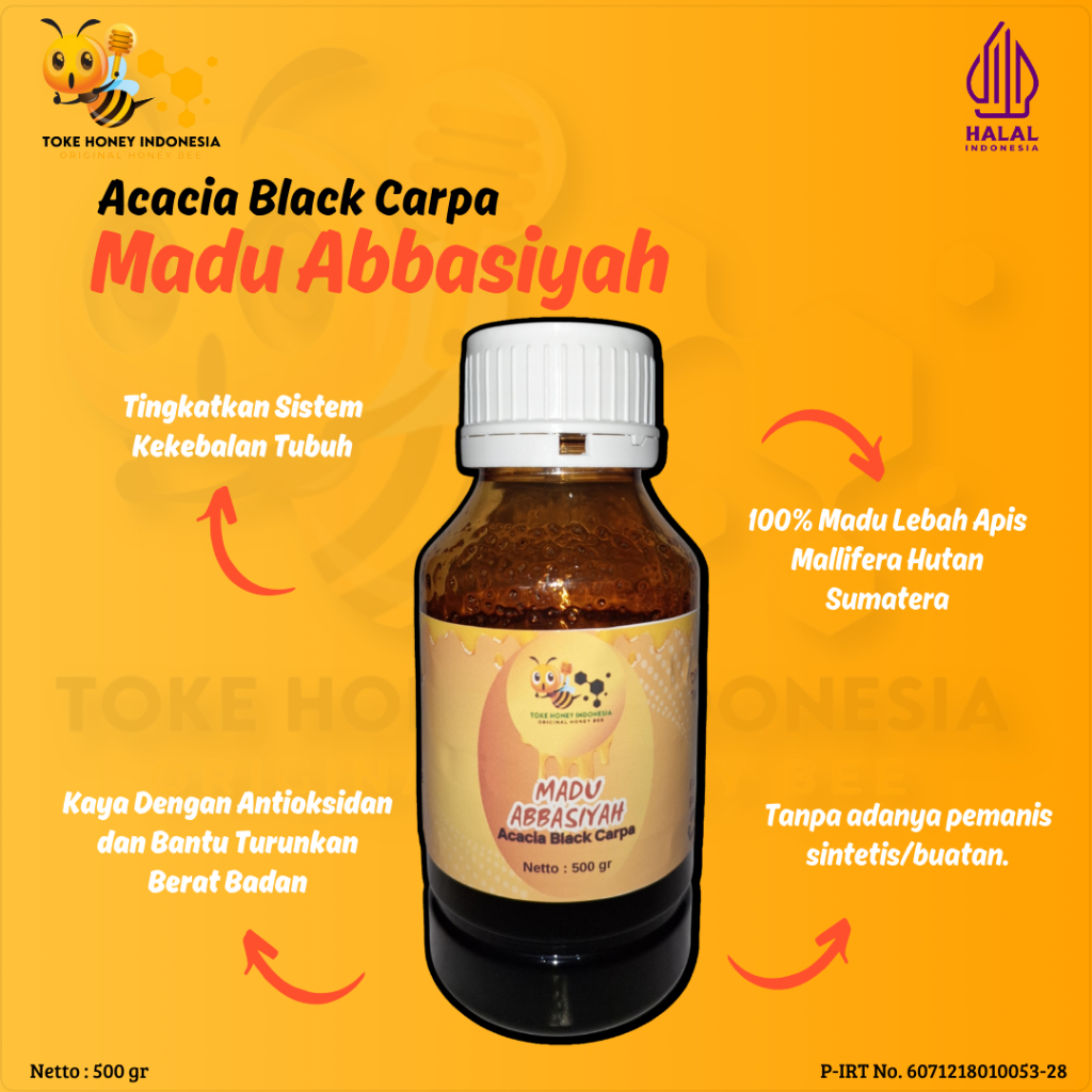 

Madu Abbasiyah Acacia Black Carpa - 500 Gram