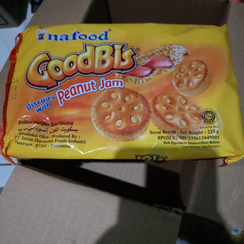 

GoodBis Peanut Jam Biscuit Inafood Biskuit kacang