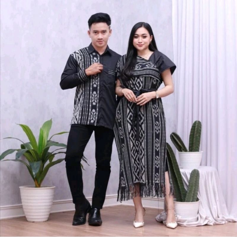 COUPLE KAIN TENUN MOTIF AURORA TENUN JEPARA