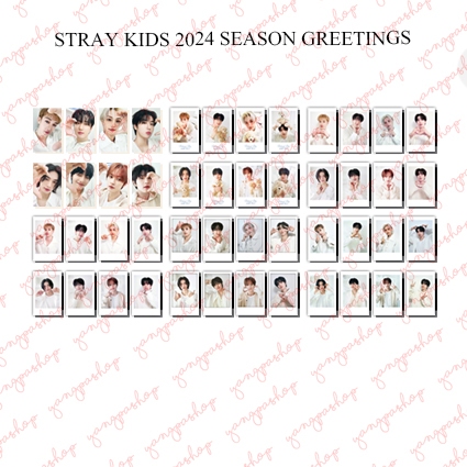 [PO / SET] STRAY KIDS 2024 SEASON GREETING SKZZ PHOTOCARD FAN MADE UNOFFICIAL YANGPASHOP SG GREETING