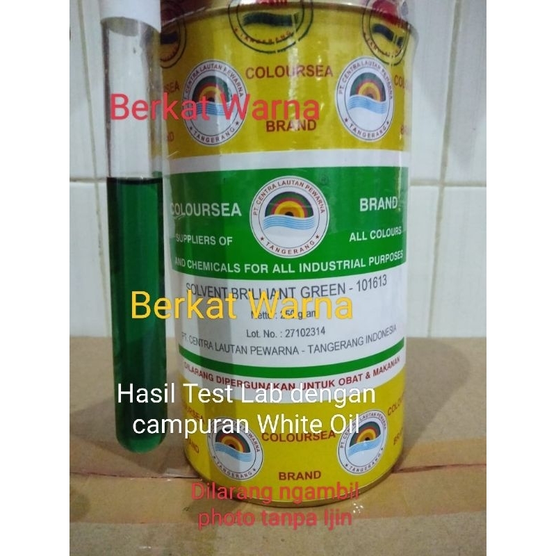 

Pewarna Minyak Solvent Brilliant Green 101613 Coloursea Powder