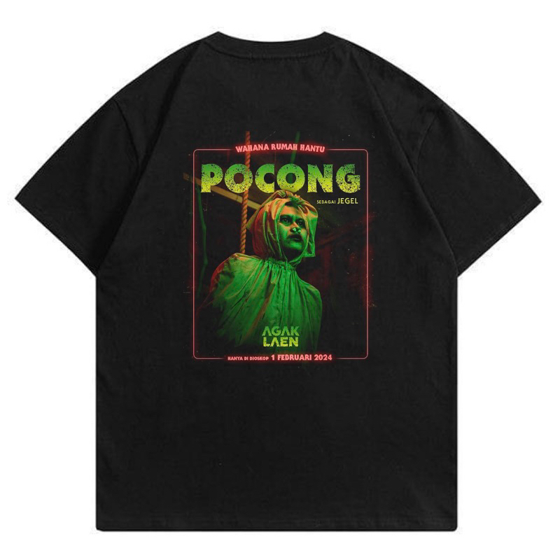 KAOS AGAK LAEN FILM INDONESIA | T-SHIRT INDRA JEGEL OKI RENGGA BENEDION BORIS BOKIR BLACK EDITION CO