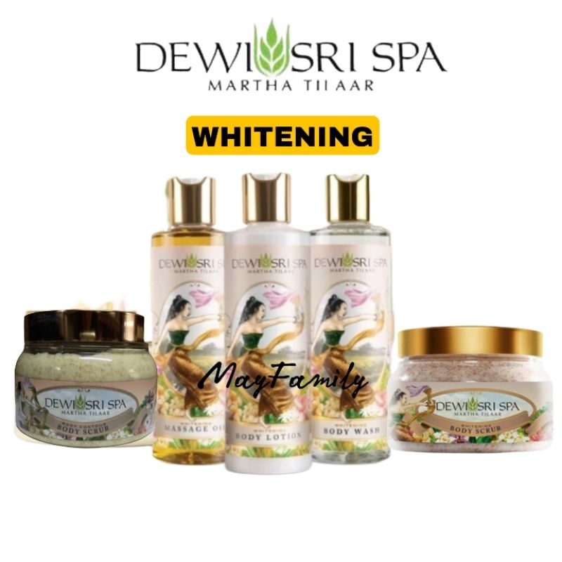 Dewi Sri Spa Martha Tilaar Whitening Series Body Lotion, Body Wash, Massage oil,Body Scrub Whitening
