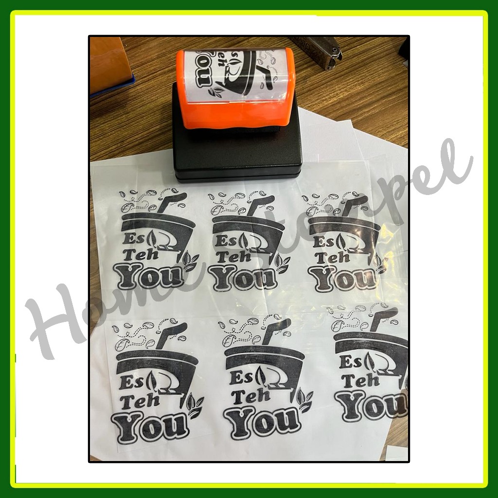 

YUH Stempel Plastik / Sterofoam / Cup + Free Tinta