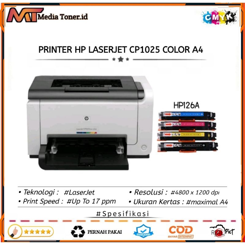 Printer Hp laserjet CP1025 Color A4 Bergaransi