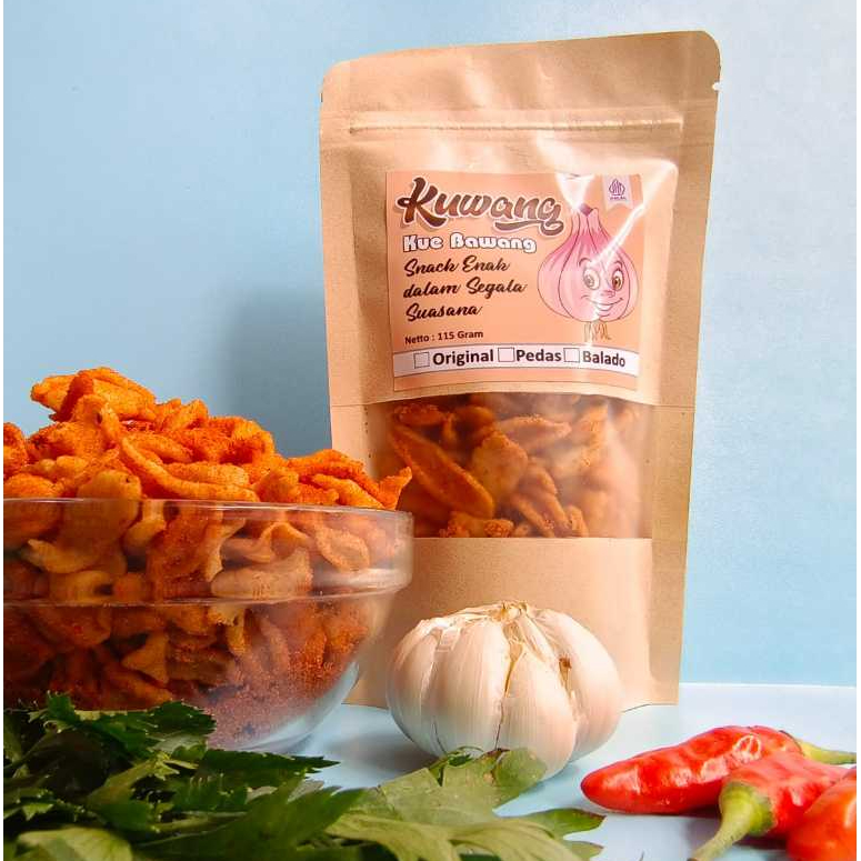 

Kue bawang KUWANG PEDAS 115 GRAM /SISTIK BAWANG/KERIPIK BAWANG -Q DULUR