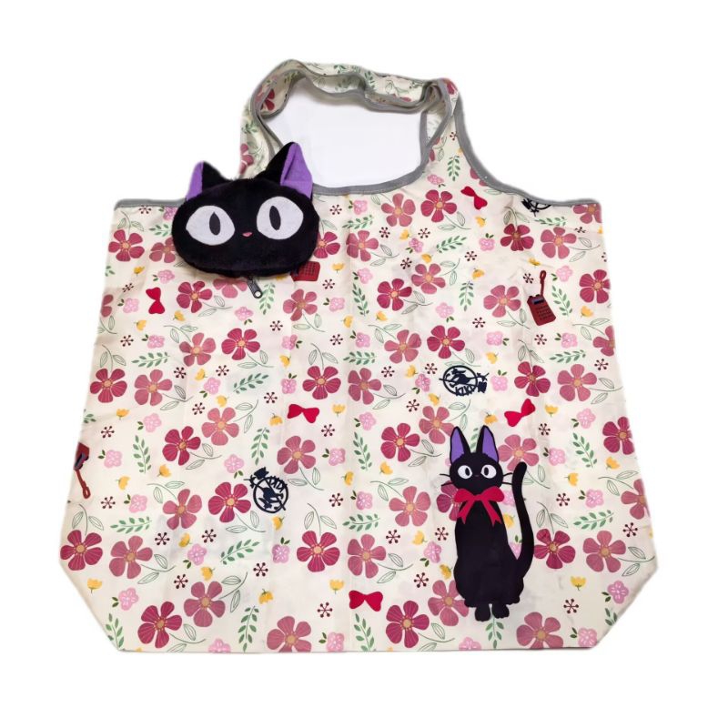 GHIBLI Studio Kiki Delivery Jiji Cat Tote Shopping Bag Tas Belanja ORI