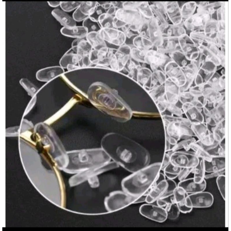 Silicone Transparant Penyangga Hidung Untuk Kacamata / Silikon Karet NOSEPAD Ganjalan Hidung - ecer