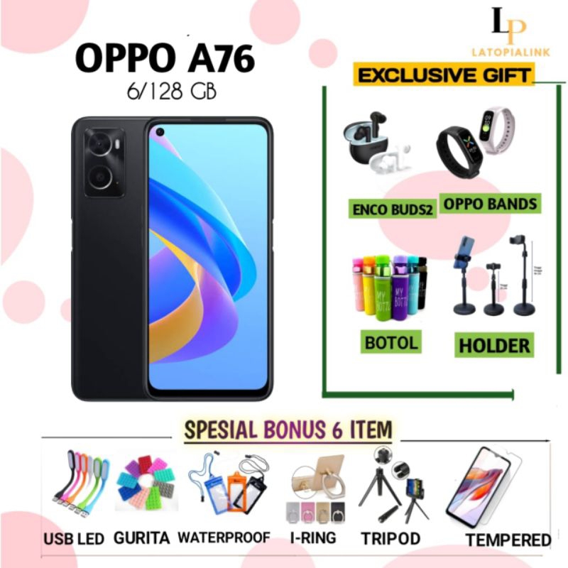 OPPO A76 RAM 6/128 | OPPO A 76 GARANSI RESMI OPPO INDONESIA
