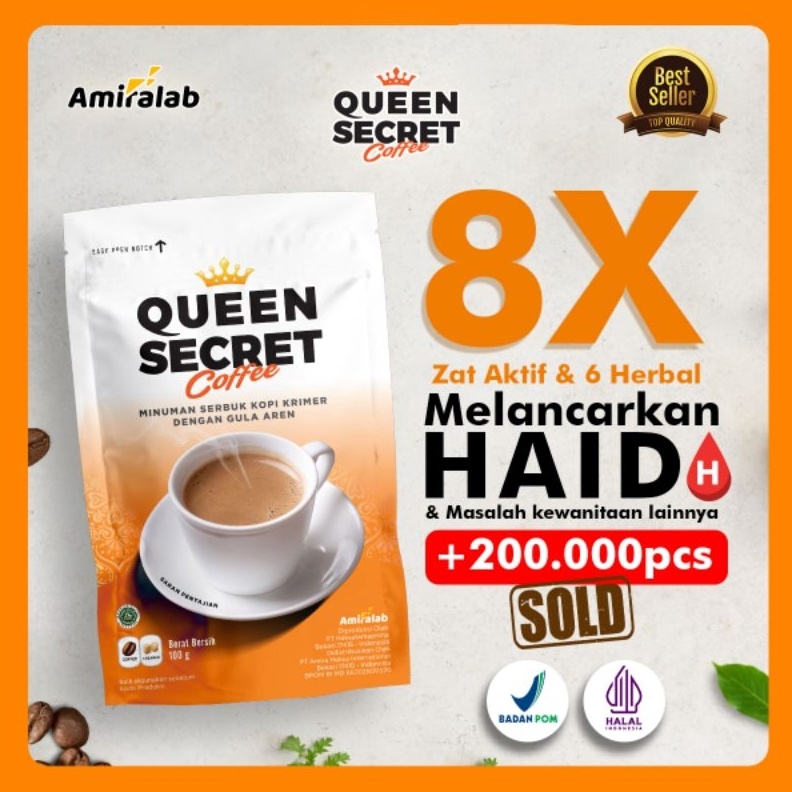 

MEN SALE Amiralab Queen Secret Coffee Minuman Kopi Lancar Haidd Menstruasi Telat Terlambat Siklus Bulan Jamu Ramuan Alami Ampuh Manjur Aman Untuk Busui KB Kesehatan Wanita 1gr grosir