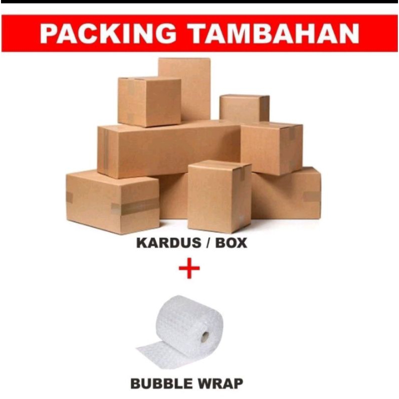

Packing Tambahan Kerdus & Bubble Wrap