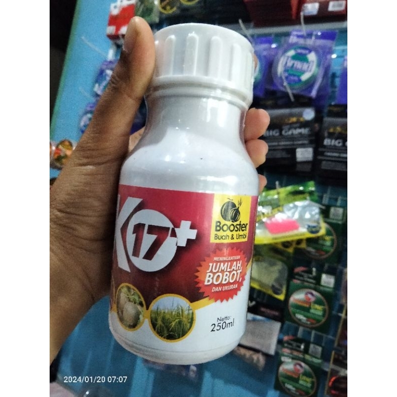 BOOSTER PEMBESAR BUAH DAN UMBI K17+ 250 ML