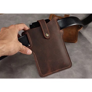 Dompet Hp Pinggang Pria Kulit Asli Original - Tempat Hp Asli Kulit Sapi - Tas  Pinggang