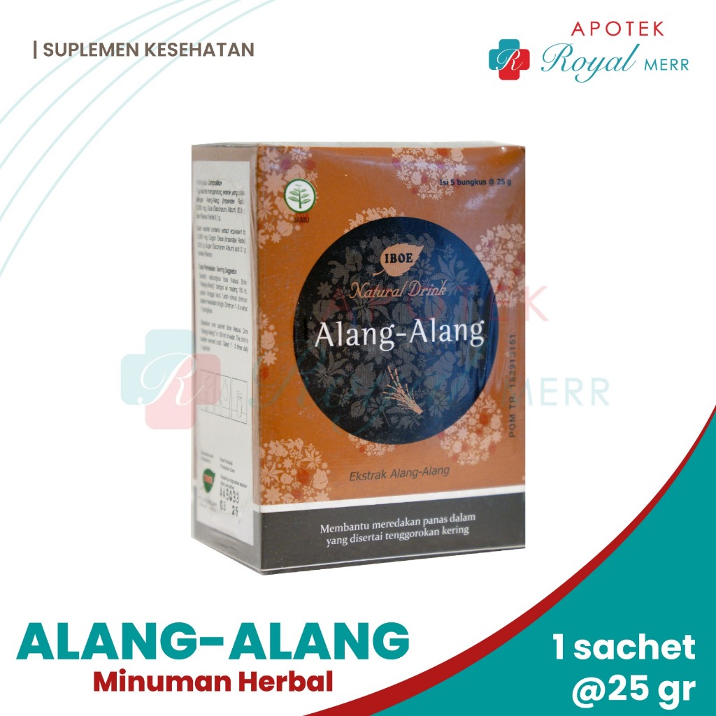 

IBOE NATURAL DRINK ALANG-ALANG BOX ISI 5 SACHET Untuk Meredakan Panas Dalam