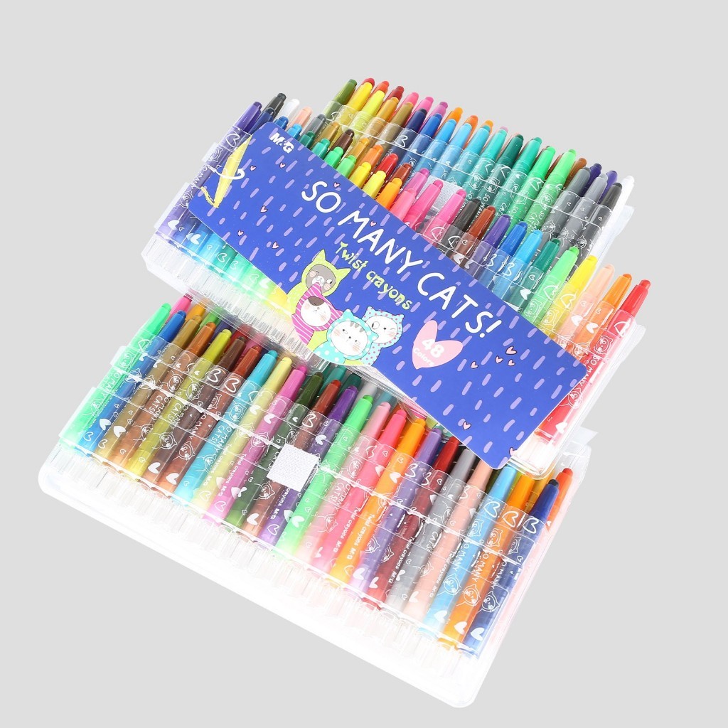 

Krayon M&G So Many Cats Twistable Crayon Set 12 24 36 Colors AGMX4336 AGMX4337 AGMX4338 Original