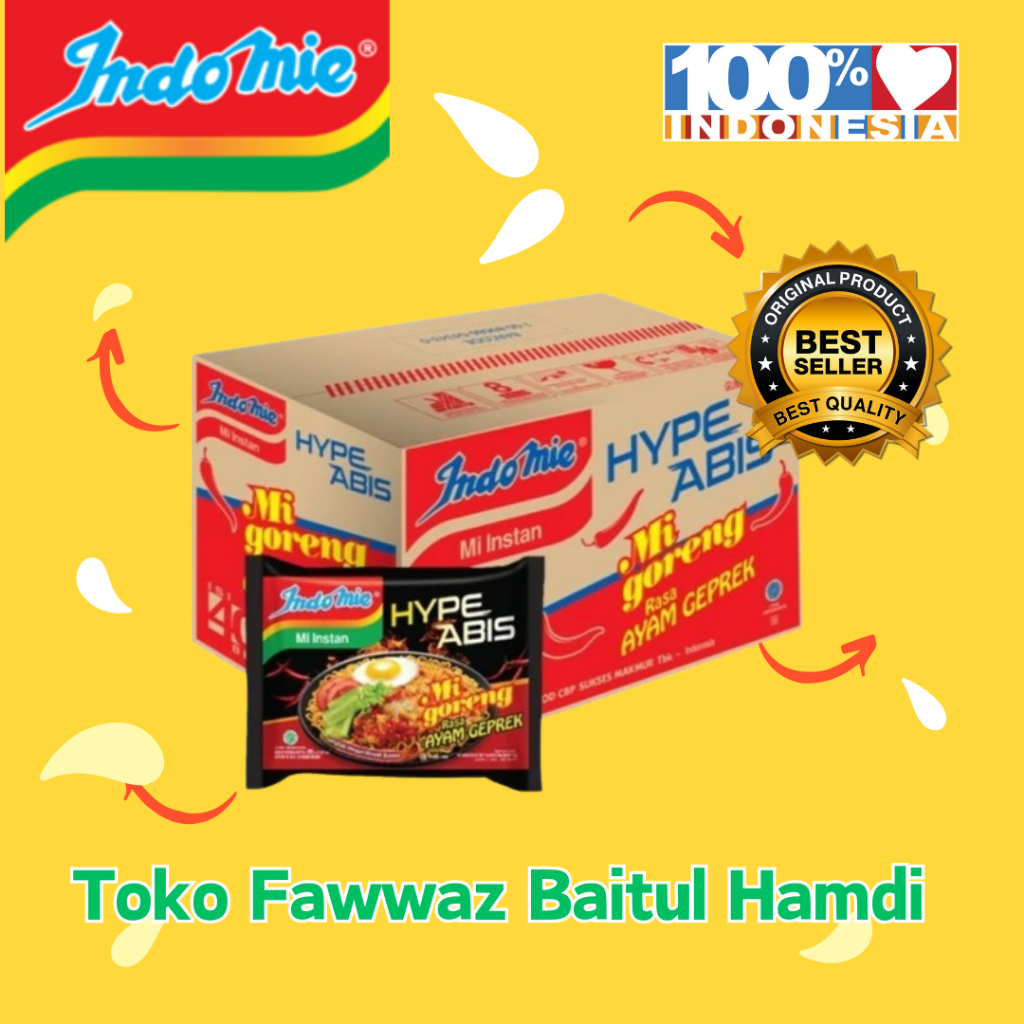 

INDOMIE GORENG RASA AYAM GEPREK 1 DUS | ISI 40 PCS