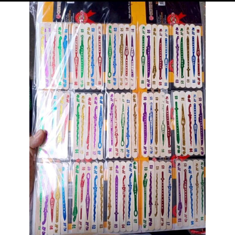 1 Lembar Stik Emas Maianan Viral Isi 75 pcs / Mainan stik emas