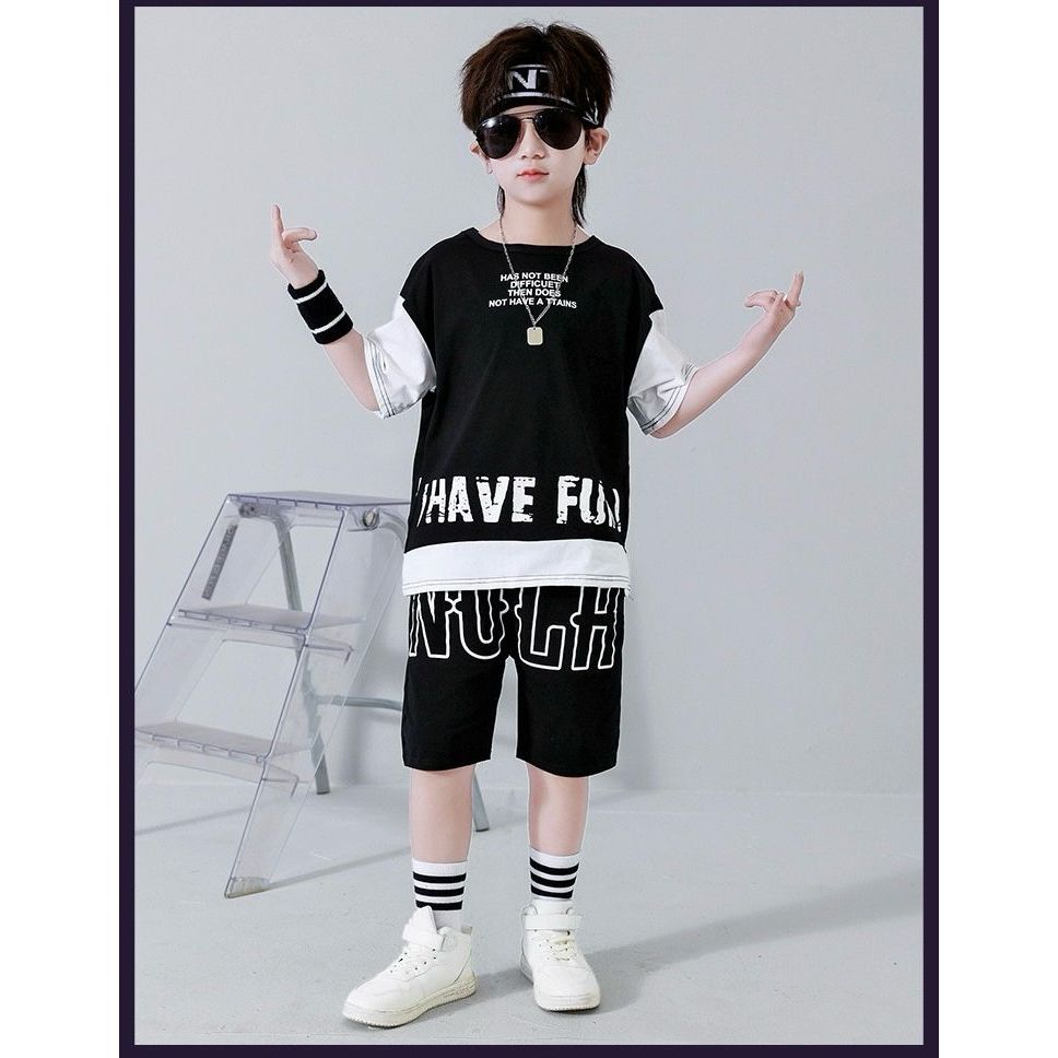 Setelan Anak Kaos Oblong Celana Pendek Mukzhop Setelan NOLA