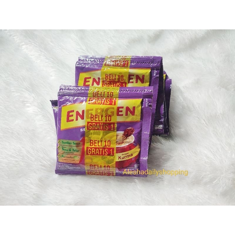 

ENERGEN KURMA RENTENG 30gr BELI 10 GRATIS 1