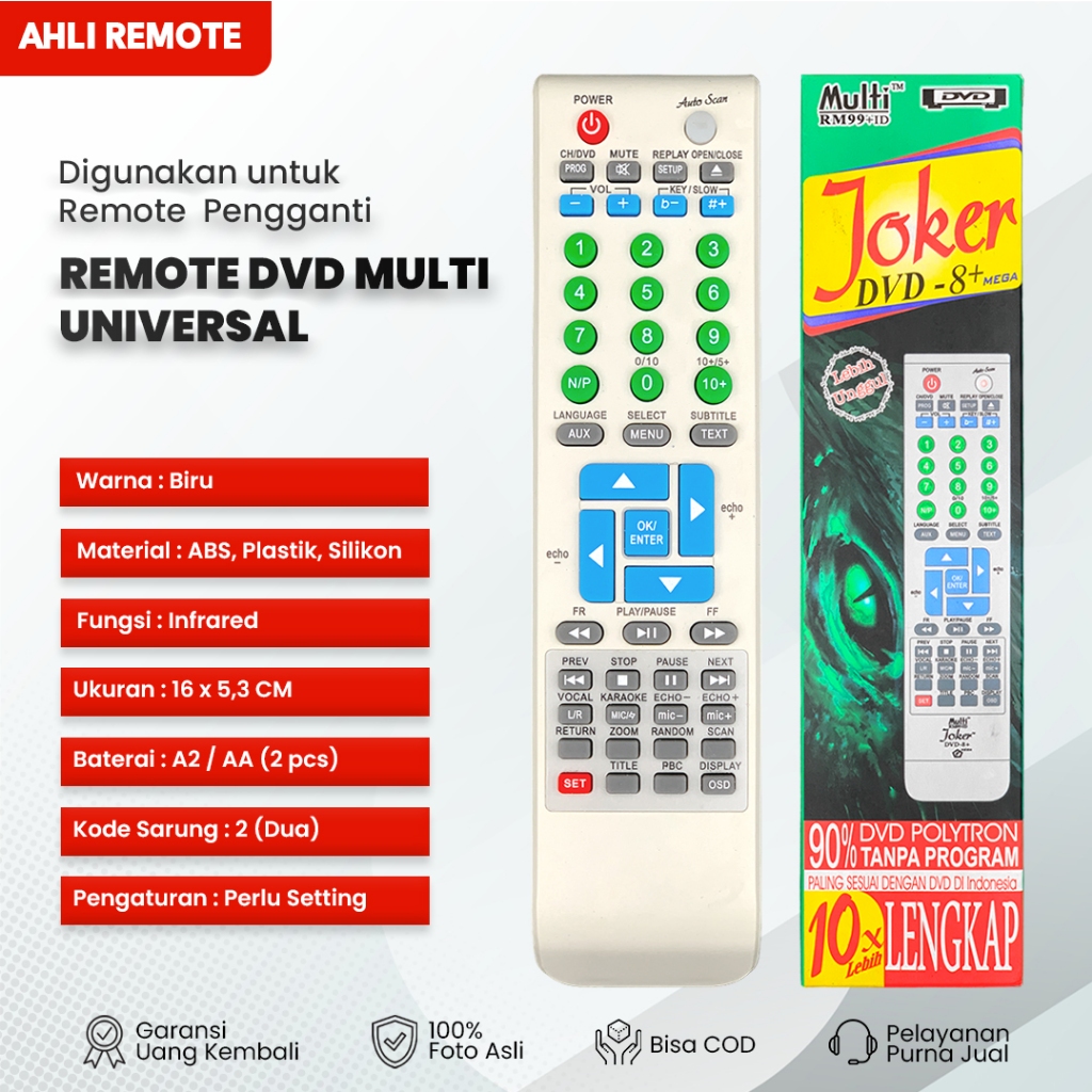Remot DVD Multi Universal Joker / Remote DVD Multi Universal