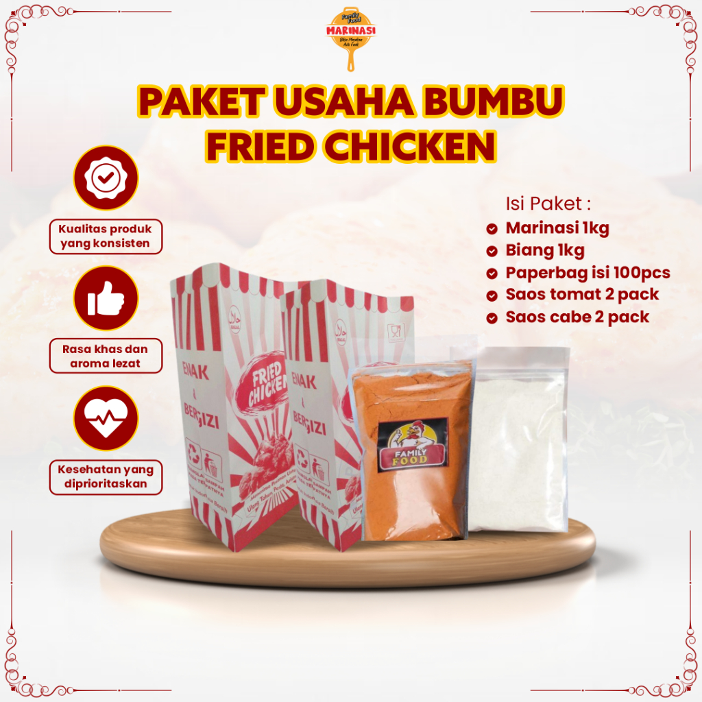 

PAKET USAHA BUMBU FRIED CHICKEN