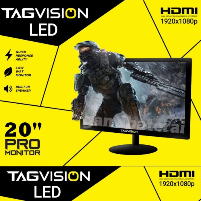 LED MONITOR PRO TAGVISION 20" INCH BUILT IN SPEAKER