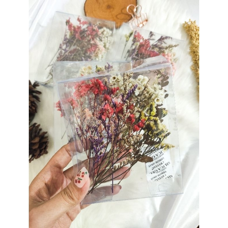 BUNGA KERING DRIED FLOWER VINTAGE FLOWER EDELWEISS BABYBREATH