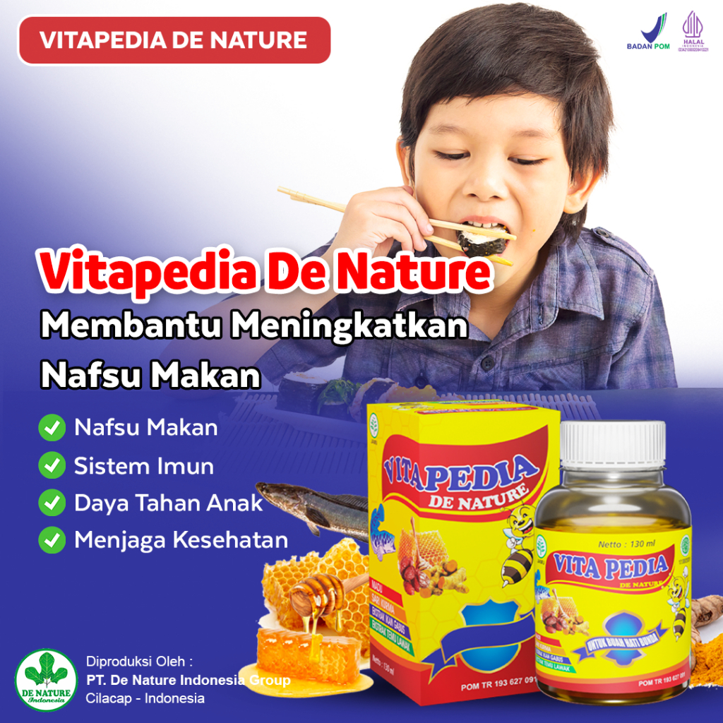Obat penambah nafsu makan anak Imun Vitamin Berat Penggemuk badan umur 1 2 3 4 5 6 10 Tahun Madu Vit