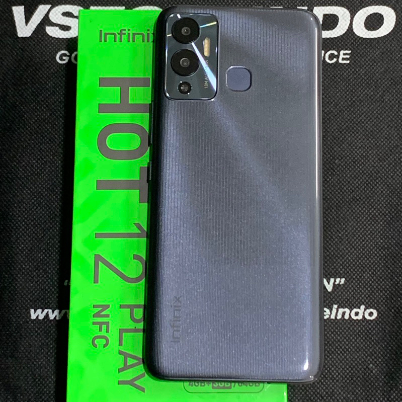 Infinix Hot 12 Play NFC 4/64 GB Garansi Resmi Indonesia Fullset Second