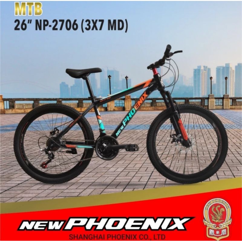 sepeda gunung MTB 26 inch Phoenix terbaru