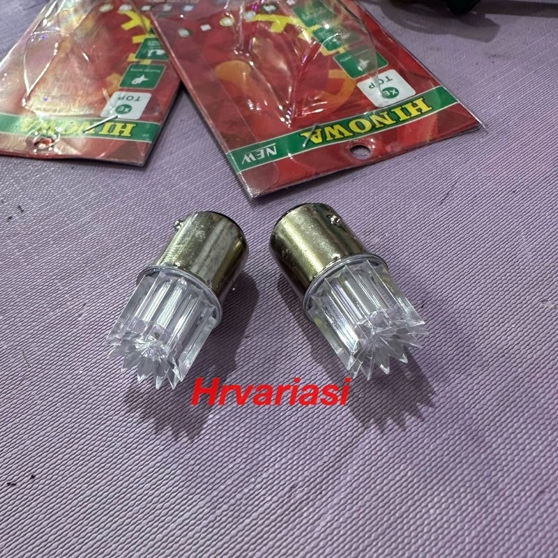 lampu stop rem led 2 mode kristal super terang DC 12volt