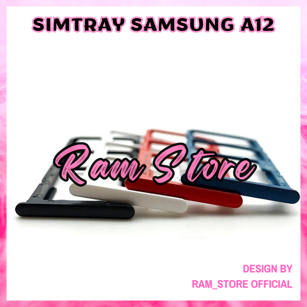 Sim Tray Simtray Samsung Galalxy A12 A125F Slot Sim Tempat Kartu Hp Simcard Simlock