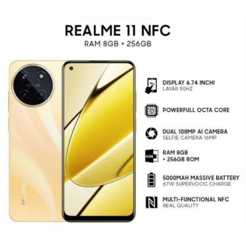 REALME 11 RAM 8/256GB NFC | REALME 4G 8/256GB NFC GARANSI RESMI REALME