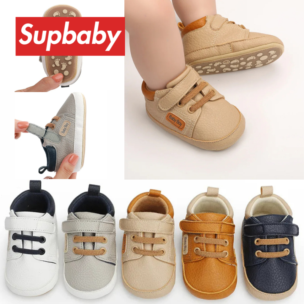 RJ8 Sepatu Bayi Laki laki Umur 0-12 Bulan Terbaru Sepatu Bayi 1 Tahun Sepatu Prewalker Bayi Laki