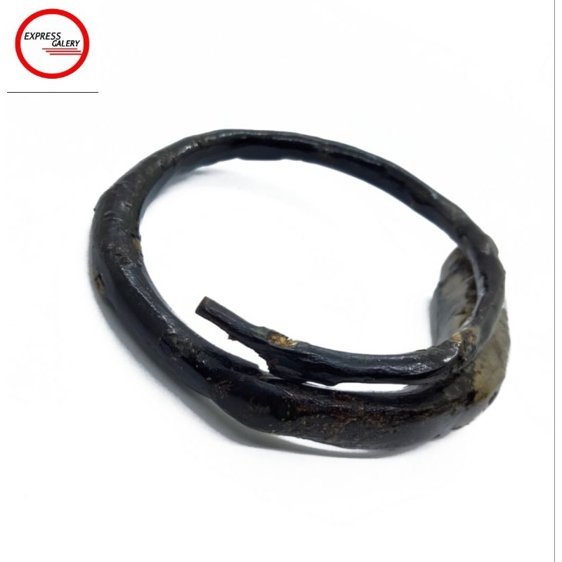 gelang akar bahar hitam bonggol size kantoran C87