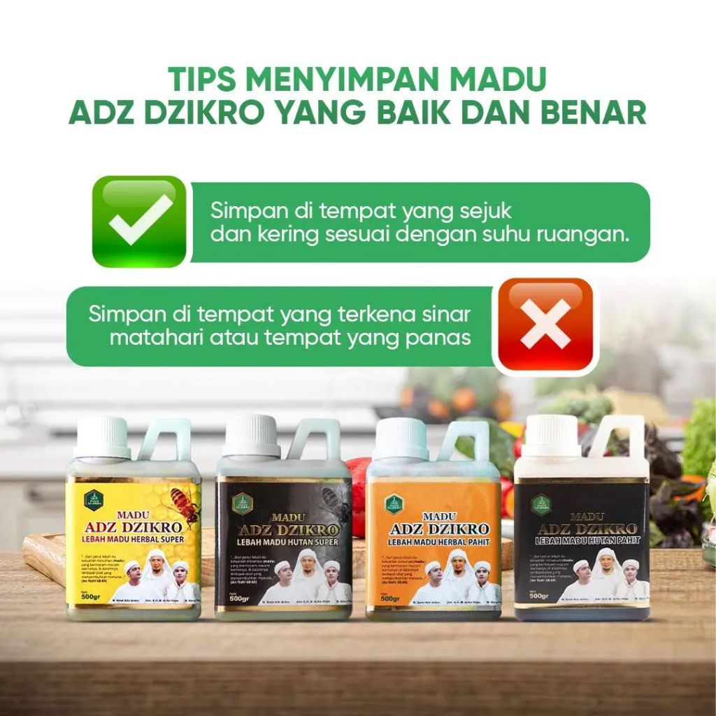 

Madu ADZ DZIKRO ADZIKRO AZIKRO AZZIKRO Herbal Hutan Super Hitam Pahit Sarang Original kemasan baru