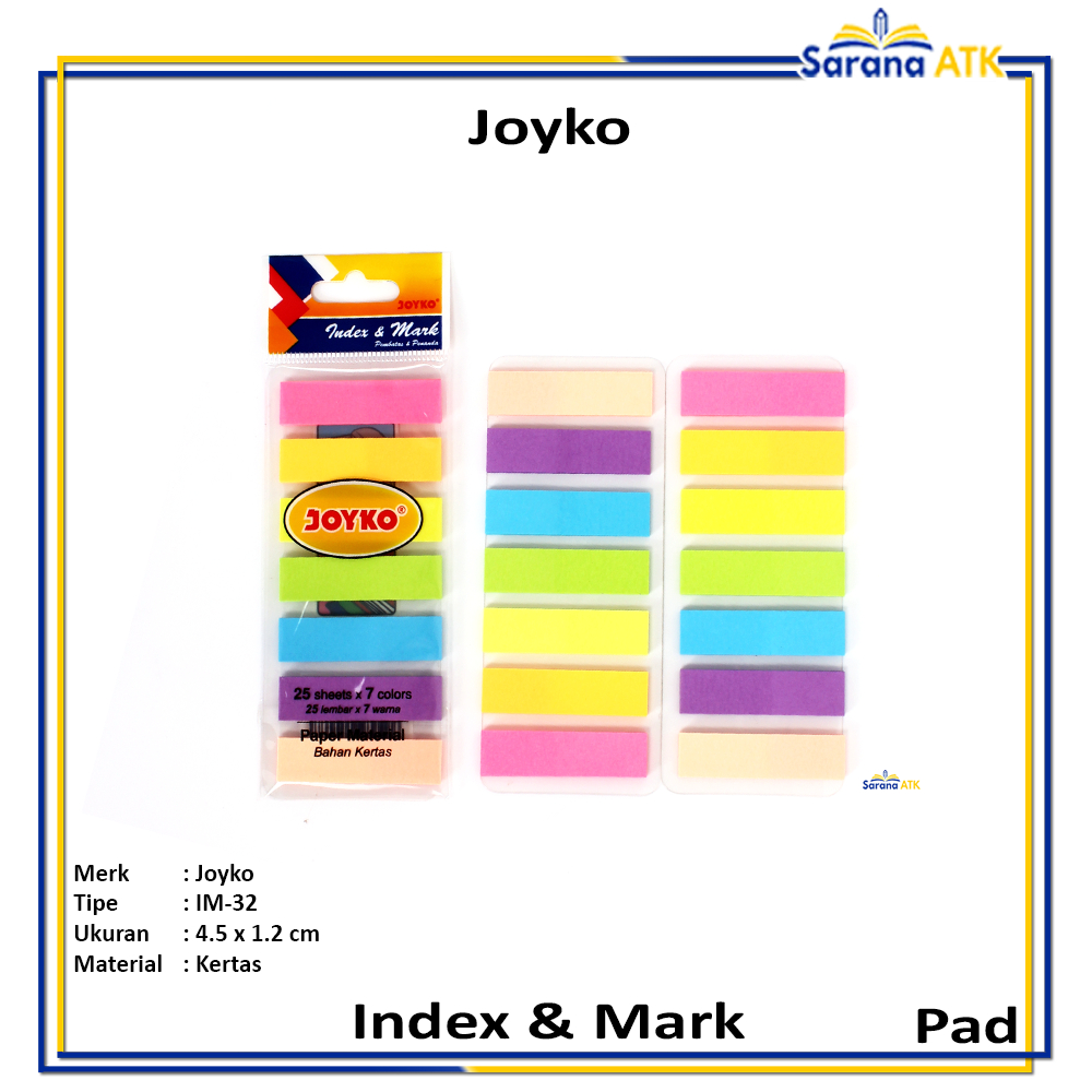 

Joyko - Pembatas Buku IM 32 Index Mark - Pad