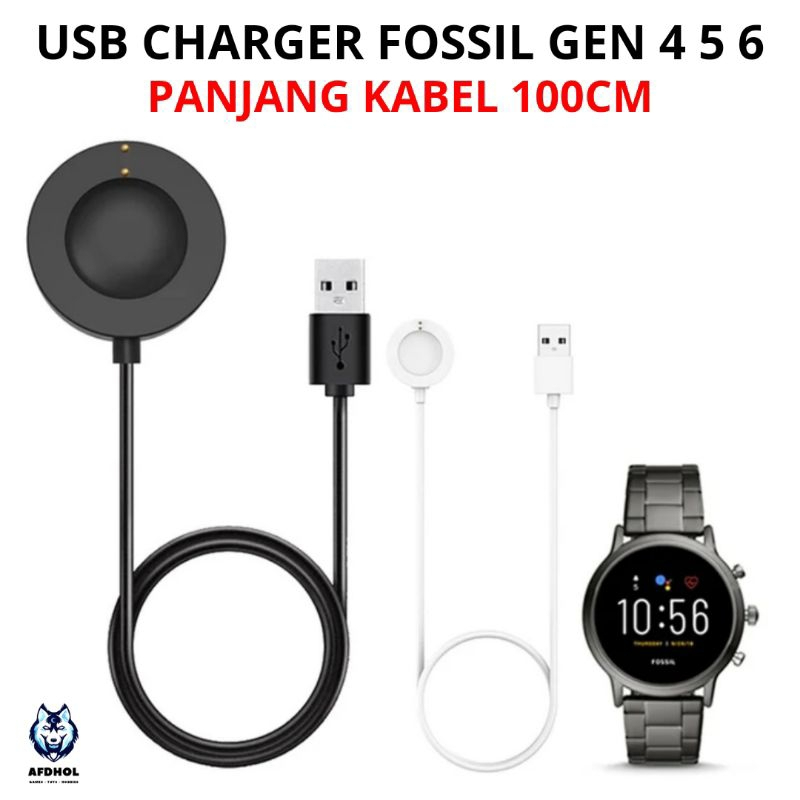 (㊖.6F✯V> KABEL USB CHARGER FOSSIL GEN 4 5 6 Q 5E SPORT DIESEL EMPORIO ARMANI MICHAEL KORSE MK DOCK C